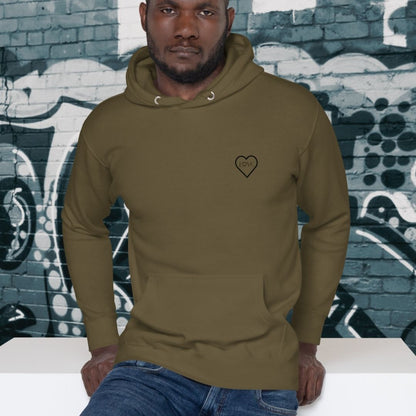 HOODIE CON CAPUCHA HOMBRE 2CUORE BLACK