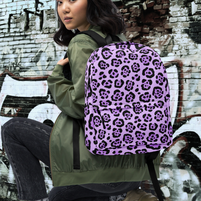 MOCHILA ANIMAL PRINT LILA