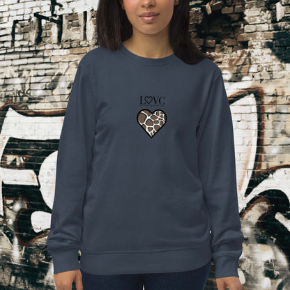 SUDADERA ORGÁNICA MUJER ANIMAL PRINT