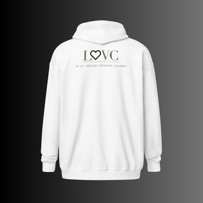 HOODIE CON CAPUCHA Y CREMALLERA HOMBRE LOGO CLASSIC