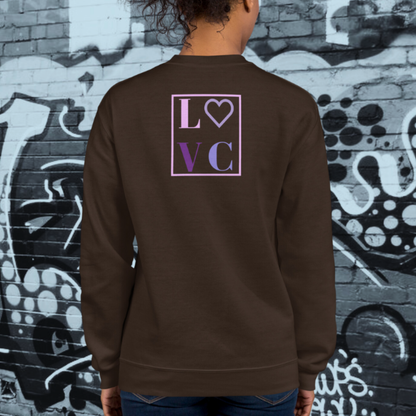 SUDADERA GRUESA MUJER LOGO BACK CUADRADO