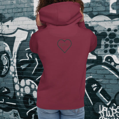 HOODIE CON CAPUCHA MUJER 2CUORE BLACK