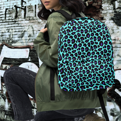 MOCHILA ANIMAL PRINT AZUL
