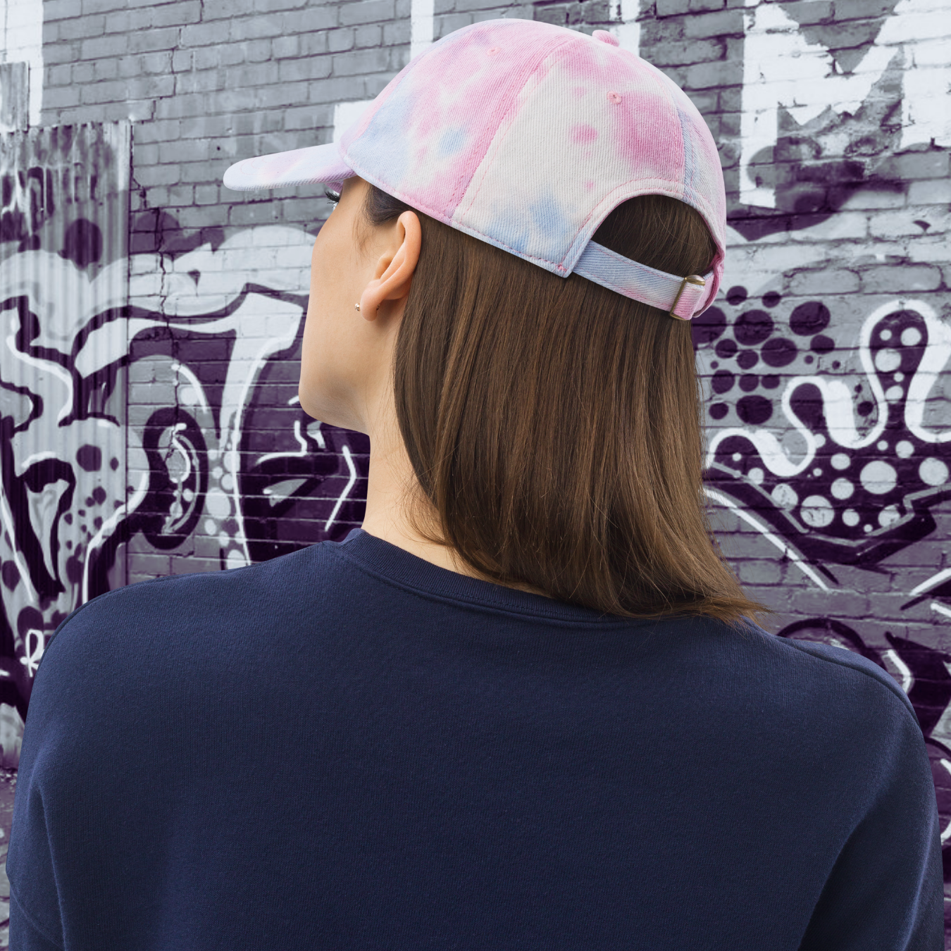 GORRA CON EFECTO TIE DYE MUJER LOGO NAVY