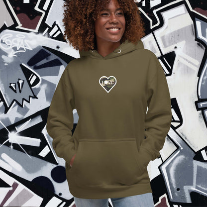 HOODIE CON CAPUCHA MUJER MILITAR