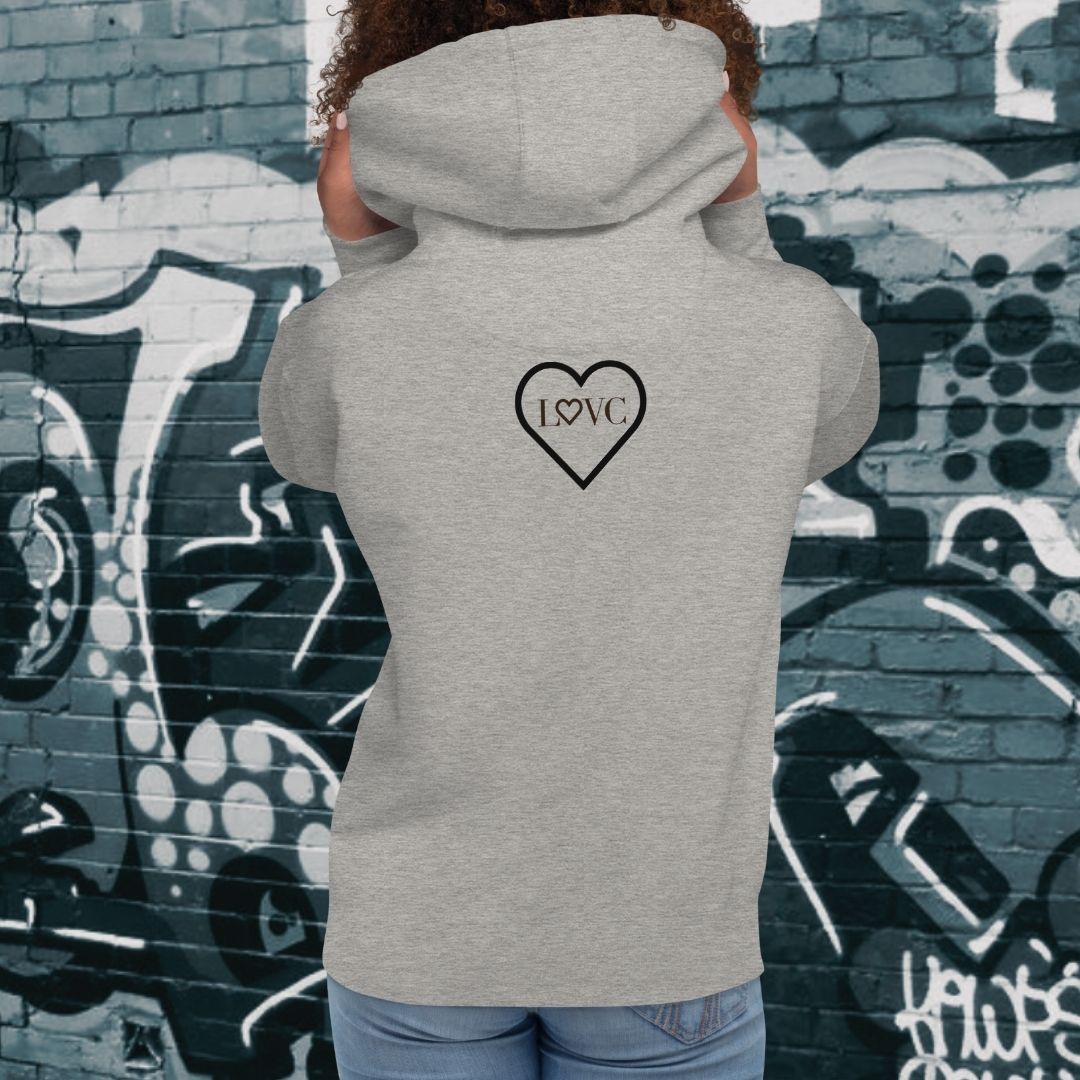 HOODIE CON CAPUCHA MUJER 2CUORE BLACK