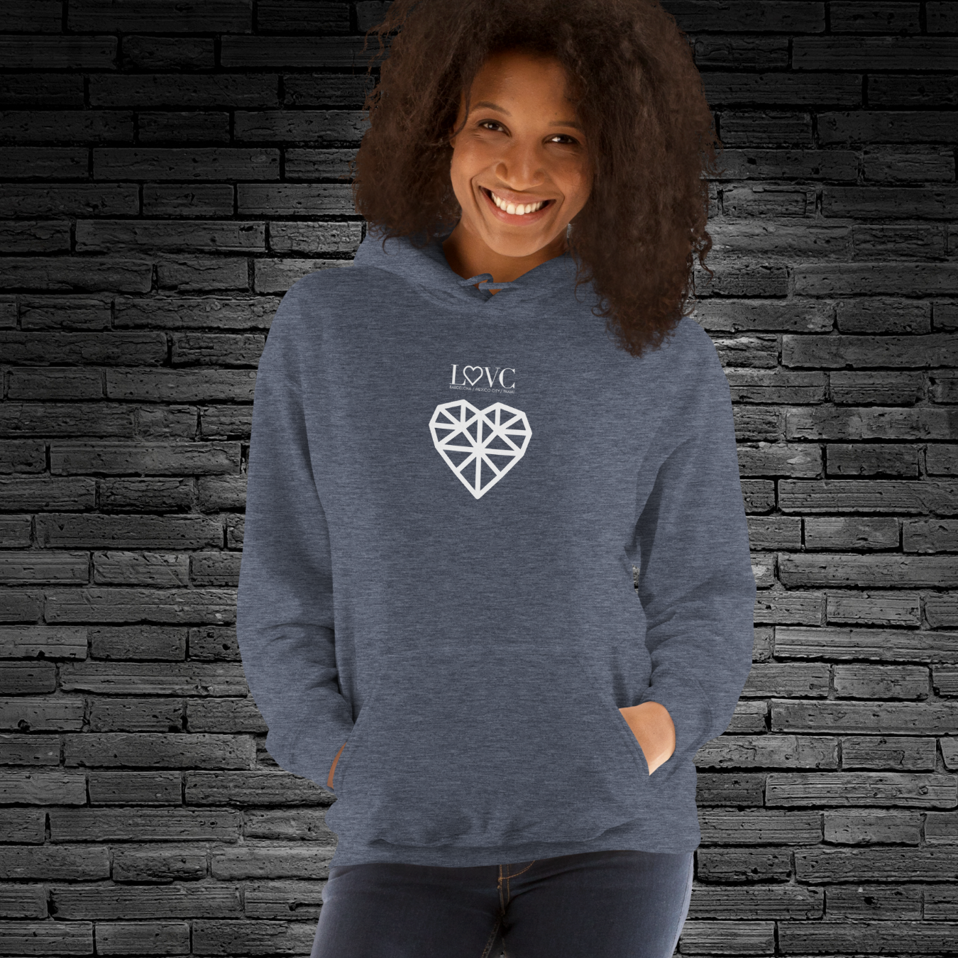 HOODIE CON CAPUCHA MUJER DIAMOND