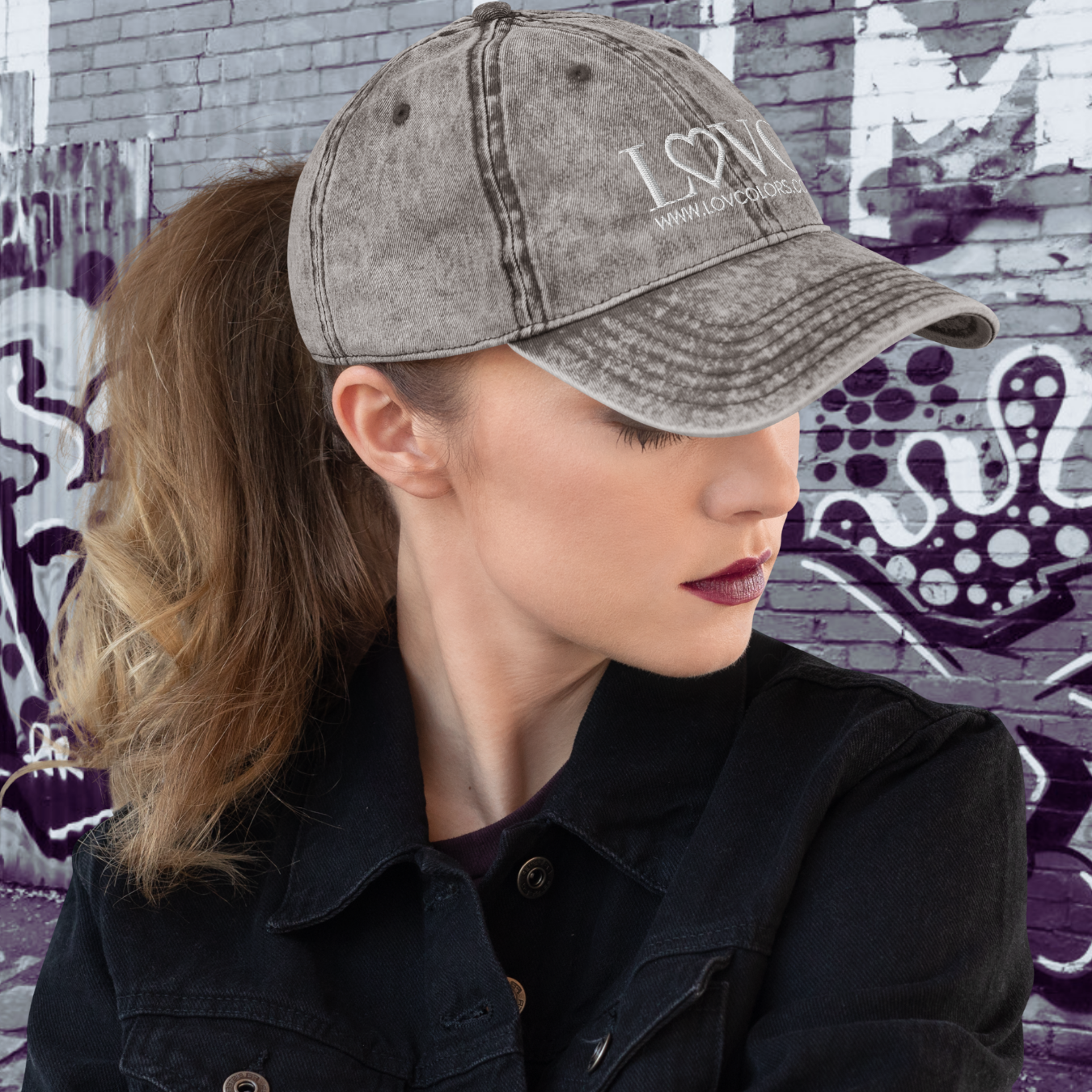 GORRA VINTAGE MUJER LOGO