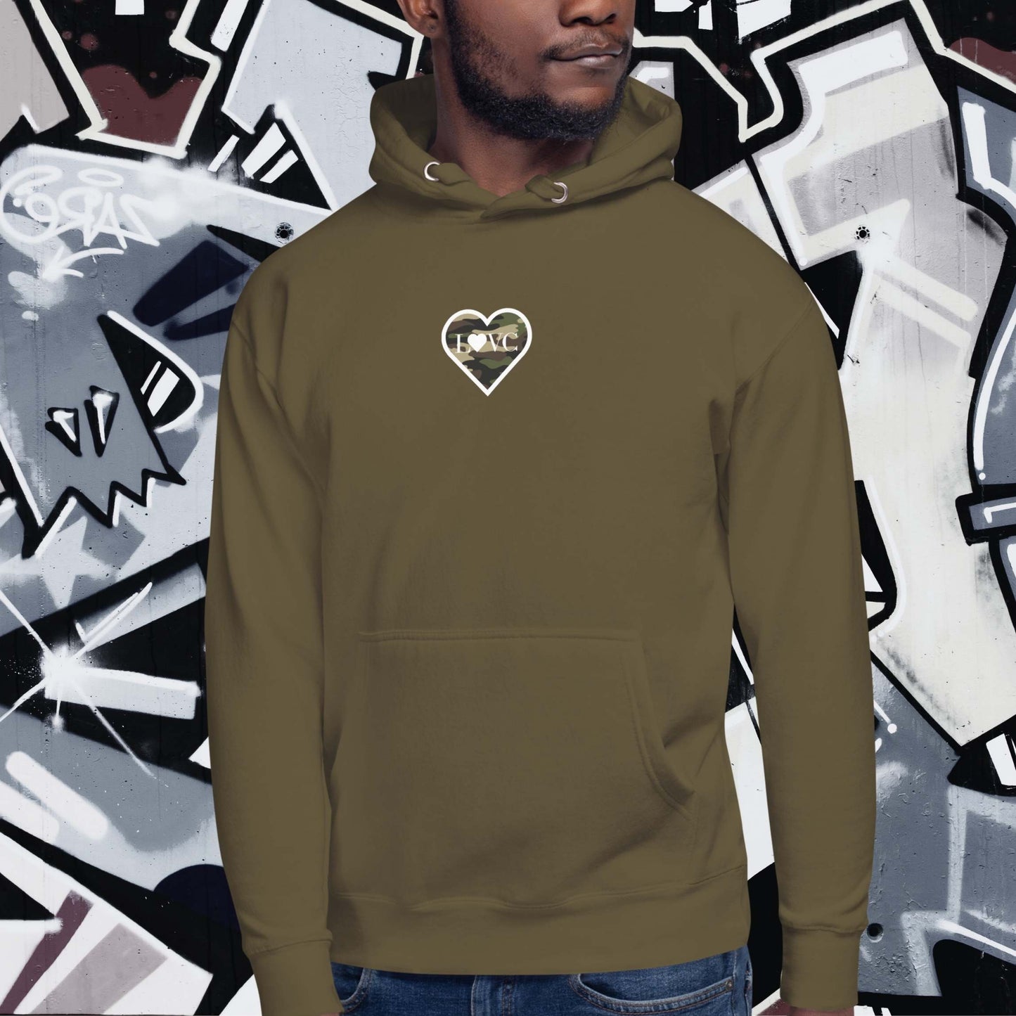 HOODIE CON CAPUCHA HOMBRE MILITAR