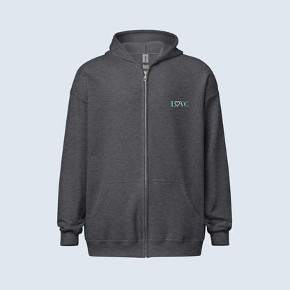 HOODIE CON CAPUCHA Y CREMALLERA HOMBRE LOGO CLASSIC