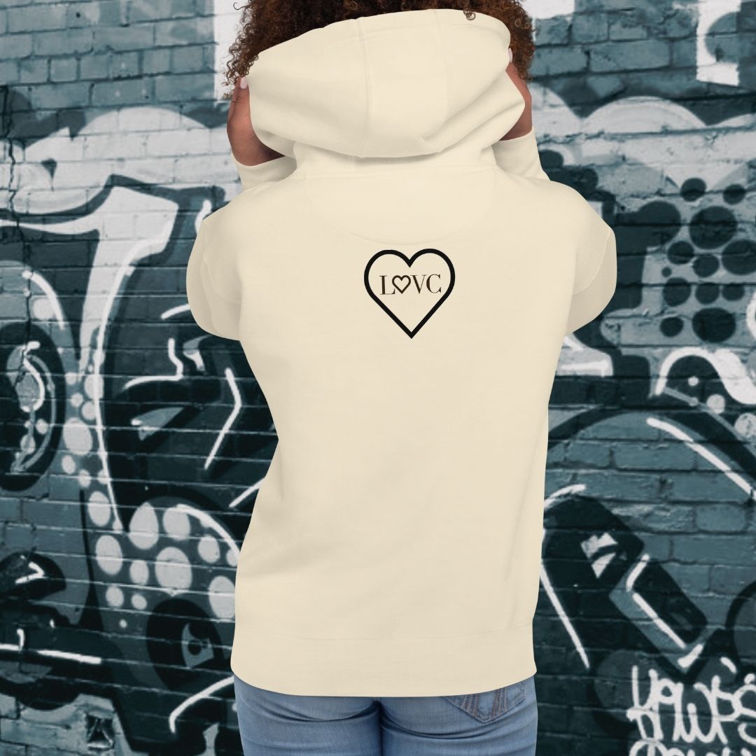 HOODIE CON CAPUCHA MUJER 2CUORE BLACK