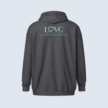HOODIE CON CAPUCHA Y CREMALLERA HOMBRE LOGO CLASSIC