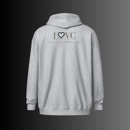 HOODIE CON CAPUCHA Y CREMALLERA HOMBRE LOGO CLASSIC