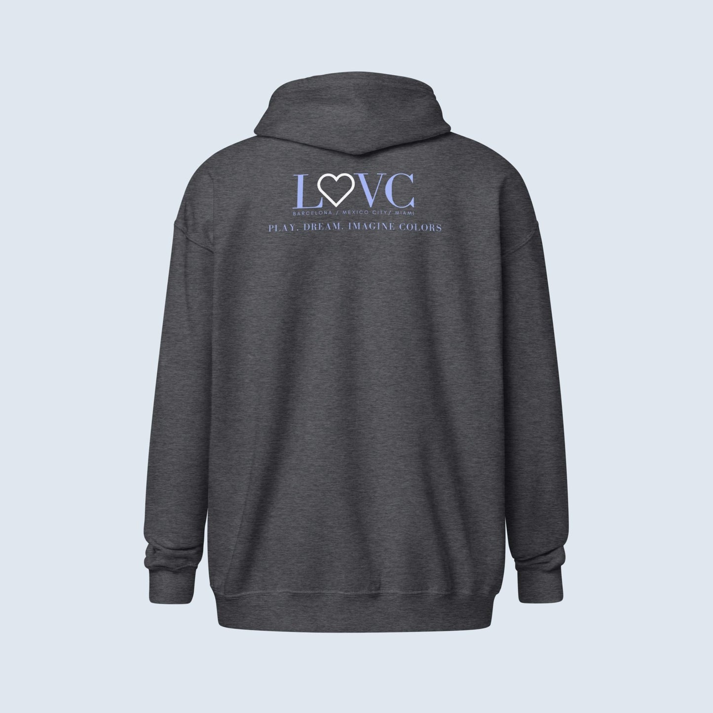 HOODIE CON CAPUCHA Y CREMALLERA HOMBRE LOGO CLASSIC
