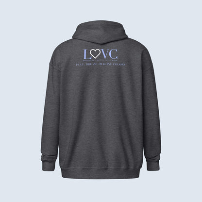 HOODIE CON CAPUCHA Y CREMALLERA HOMBRE LOGO CLASSIC