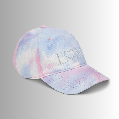 GORRA CON EFECTO TIE DYE MUJER LOGO BLANCO