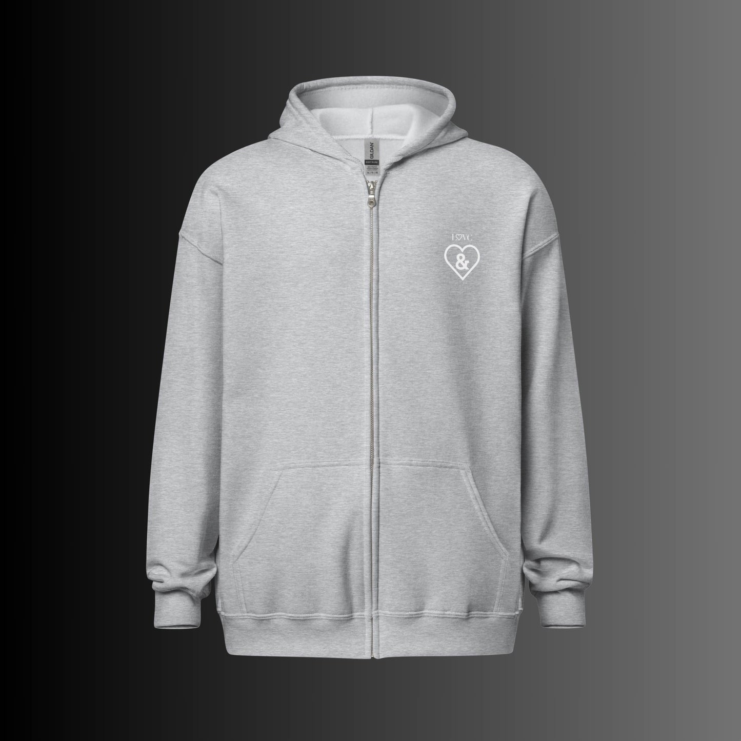 HOODIE CON CAPUCHA Y CREMALLERA HOMBRE SYMBOL &