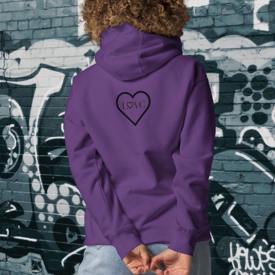 HOODIE CON CAPUCHA MUJER 2CUORE BLACK