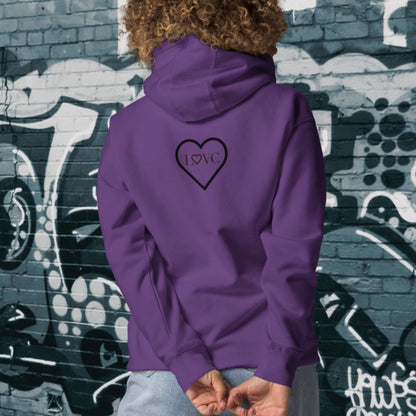 HOODIE CON CAPUCHA MUJER 2CUORE BLACK