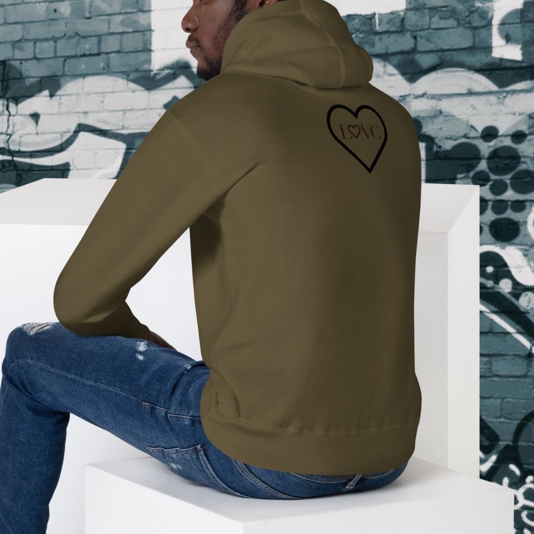 HOODIE CON CAPUCHA HOMBRE 2CUORE BLACK