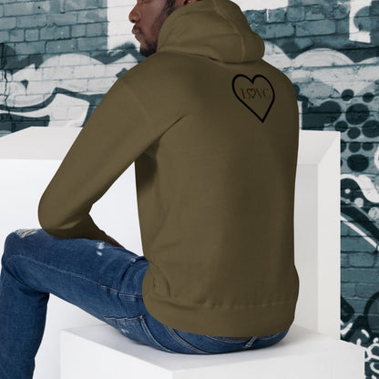 HOODIE CON CAPUCHA HOMBRE 2CUORE BLACK