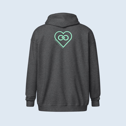HOODIE CON CAPUCHA Y CREMALLERA HOMBRE INFINITE