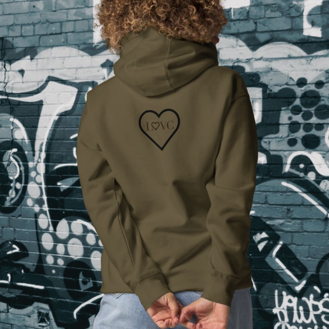 HOODIE CON CAPUCHA MUJER 2CUORE BLACK