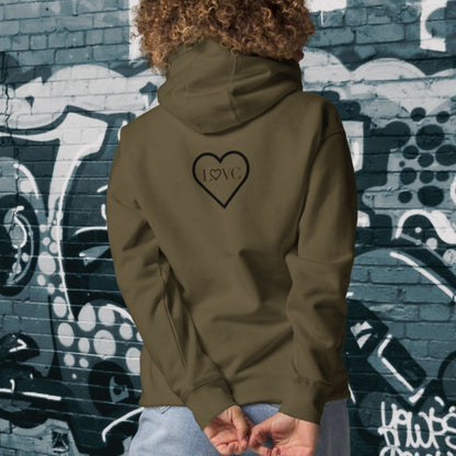 HOODIE CON CAPUCHA MUJER 2CUORE BLACK