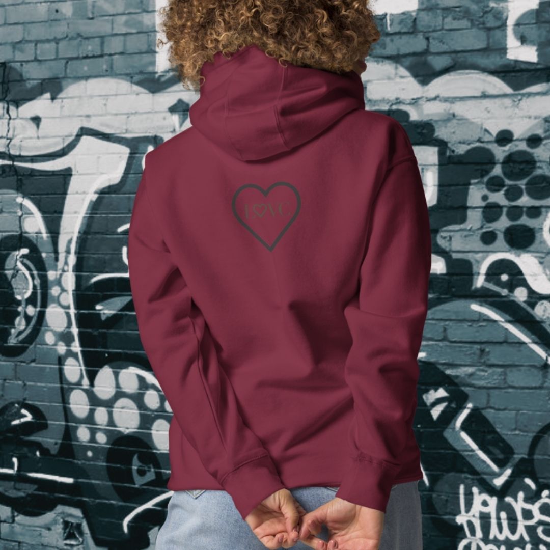 HOODIE CON CAPUCHA MUJER 2CUORE BLACK
