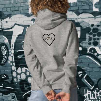 HOODIE CON CAPUCHA MUJER 2CUORE BLACK