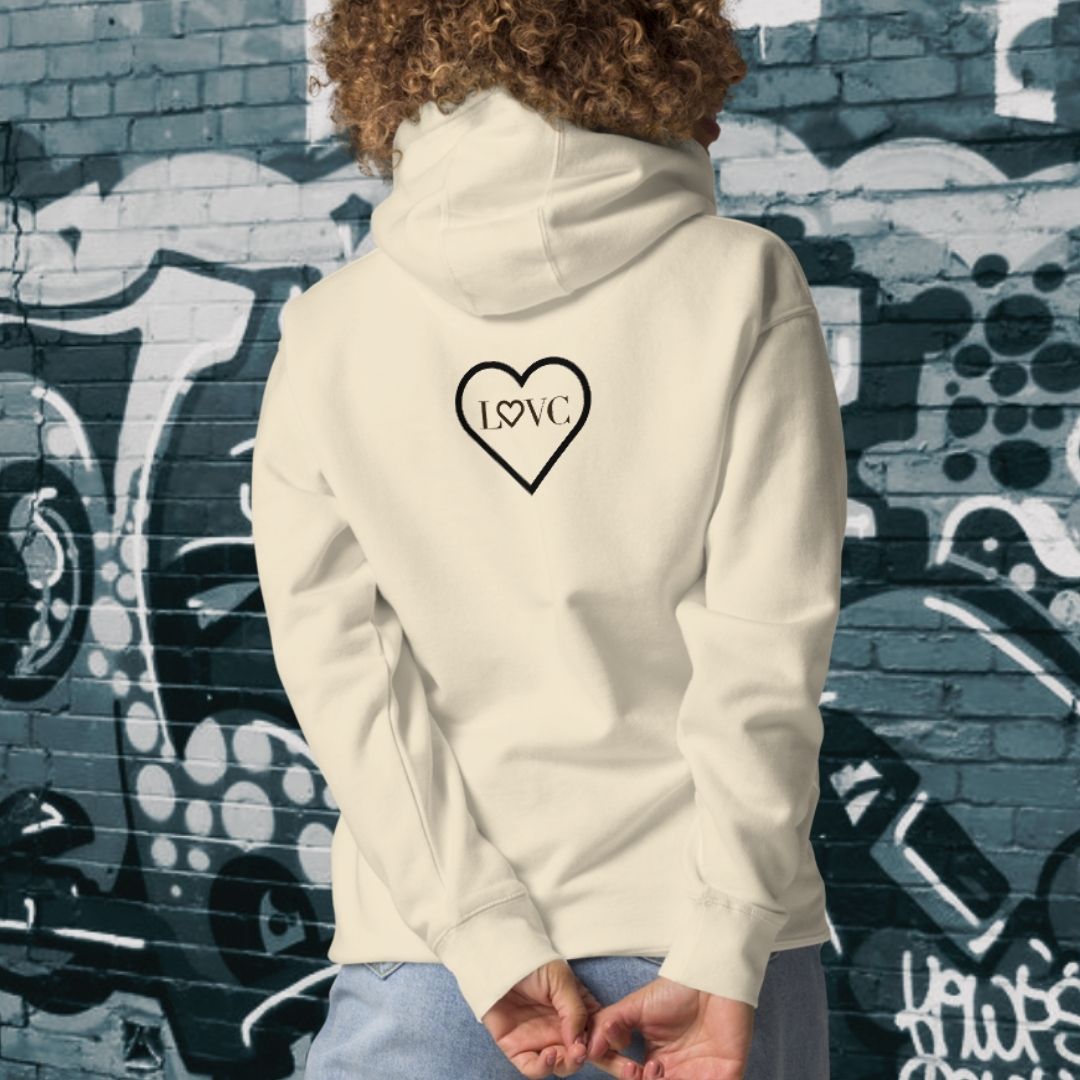 HOODIE CON CAPUCHA MUJER 2CUORE BLACK