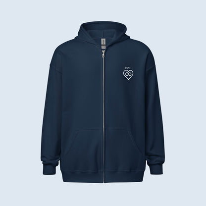 HOODIE CON CAPUCHA Y CREMALLERA HOMBRE INFINITE