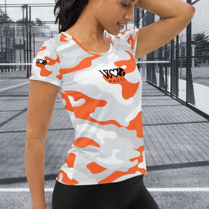 CAMISETA DEPORTIVA ESTAMPADA MUJER PADEL