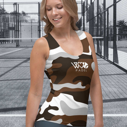 CAMISETA SIN MANGAS ESTAMPADA MUJER PADEL