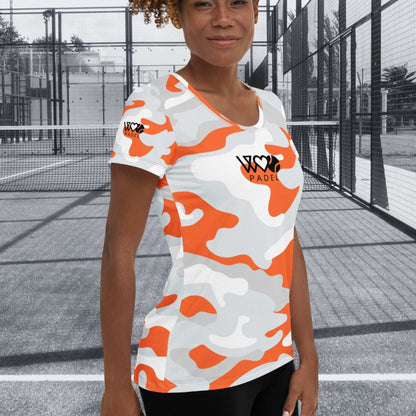 CAMISETA DEPORTIVA ESTAMPADA MUJER PADEL