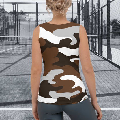 CAMISETA SIN MANGAS ESTAMPADA MUJER PADEL