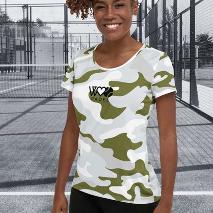 CAMISETA DEPORTIVA ESTAMPADA MUJER PADEL