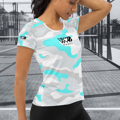 CAMISETA DEPORTIVA ESTAMPADA MUJER PADEL