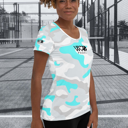 CAMISETA DEPORTIVA ESTAMPADA MUJER PADEL