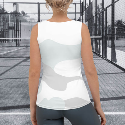 CAMISETA SIN MANGAS ESTAMPADA MUJER PADEL
