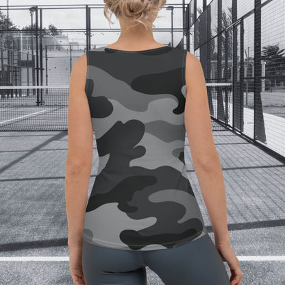 CAMISETA SIN MANGAS ESTAMPADA MUJER PADEL