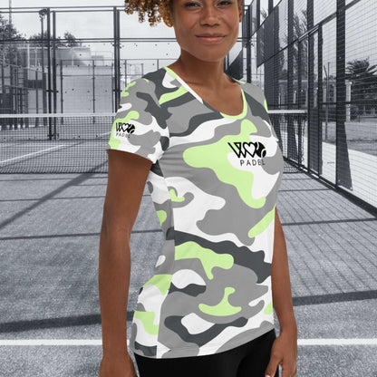 CAMISETA DEPORTIVA ESTAMPADA MUJER PADEL