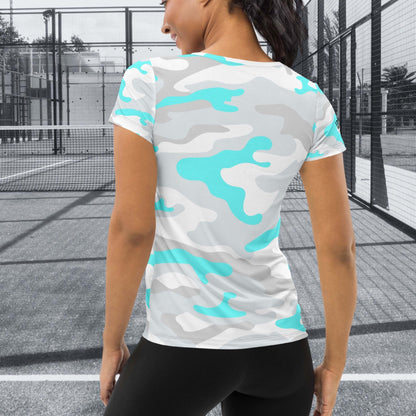 CAMISETA DEPORTIVA ESTAMPADA MUJER PADEL
