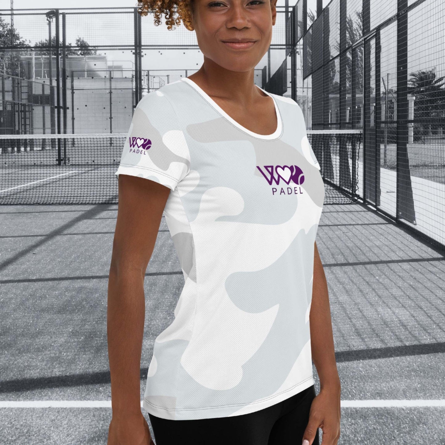 CAMISETA DEPORTIVA ESTAMPADA MUJER PADEL