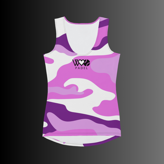 CAMISETA SIN MANGAS ESTAMPADA MUJER PADEL