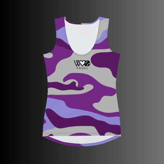 CAMISETA SIN MANGAS ESTAMPADA MUJER PADEL