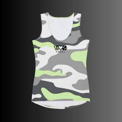 CAMISETA SIN MANGAS ESTAMPADA MUJER PADEL