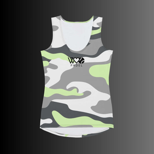 CAMISETA SIN MANGAS ESTAMPADA MUJER PADEL
