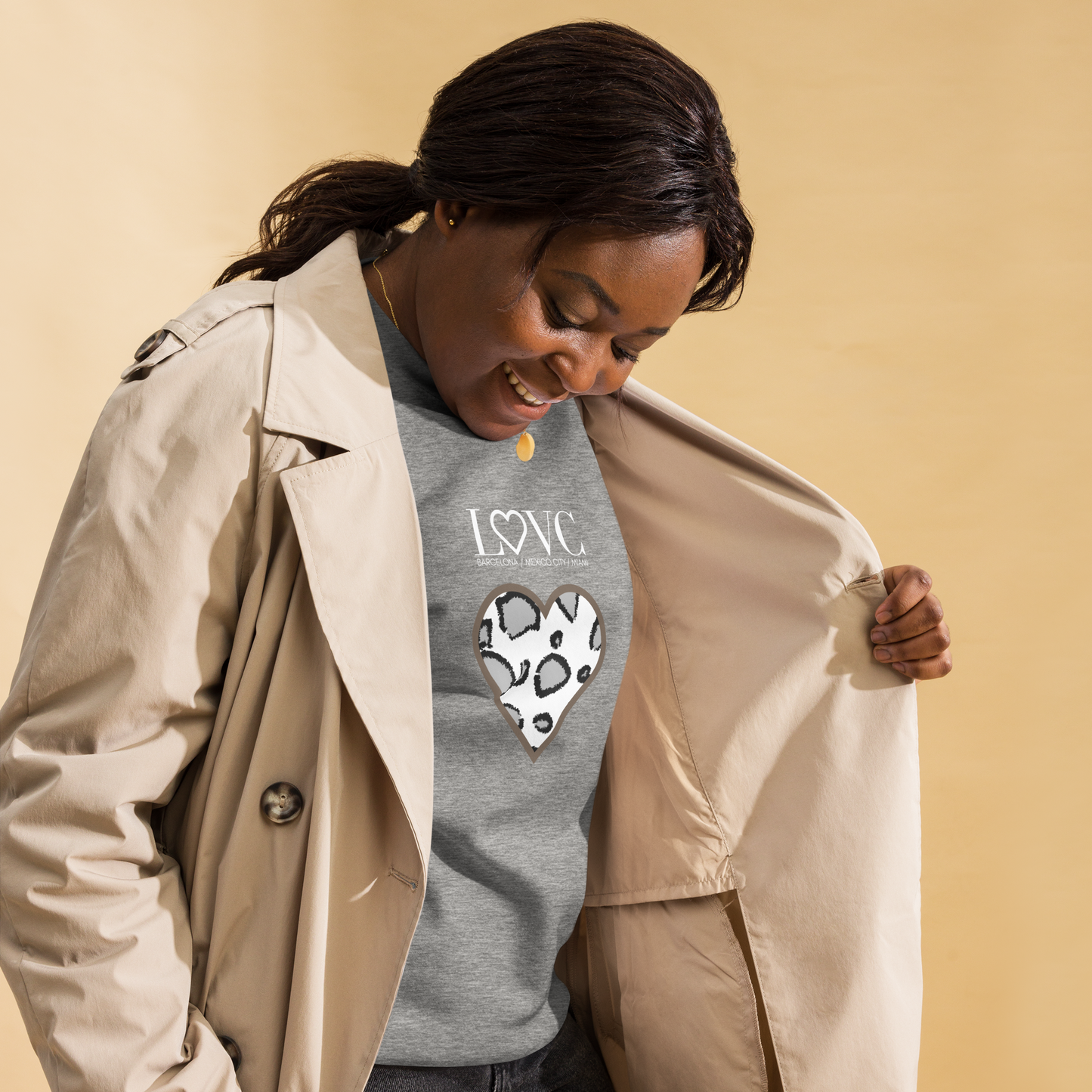 SUDADERA GRUESA MUJER ANIMAL PRINT